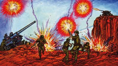 Artillery Duel - Fanart - Background (North America) - 2560x1440