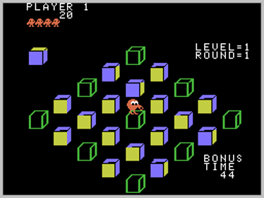 Q*bert's Qubes - Screenshot - Gameplay (North America) - 256x192
