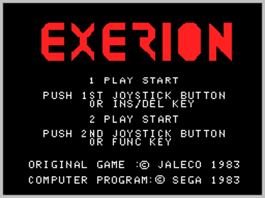 Exerion - Screenshot - Game Title (World) - 256x192