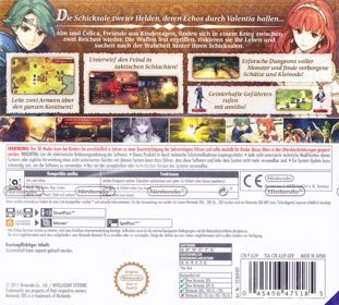Fire Emblem Echoes: Shadows of Valentia - Box - Back (Germany) - 888x800