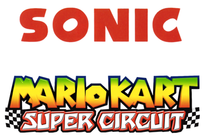 Sonic in Mario Kart: Super Circuit - Clear Logo (World) - 631x428