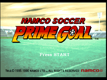 Namco Soccer Prime Goal - Screenshot - Game Title (Europe) - 640x480