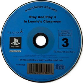 Mars Moose Stay and Play 3: In Lonnie's Classroom - Disc (North America) - 600x600