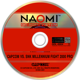 Capcom vs. SNK: Millennium Fight 2000 Pro - Disc (North America) - 1268x1268