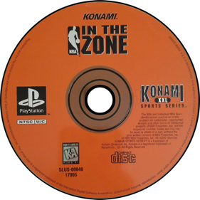 NBA In the Zone - Disc (North America) - 700x700