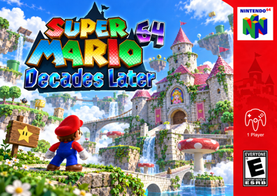 Super Mario 64: Decades Later - Box - Front (North America) - 1491x1055