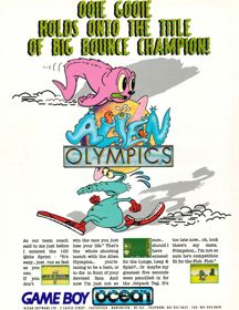 Alien Olympics - Advertisement Flyer - Front (United Kingdom) - 1697x2200