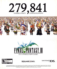 Final Fantasy III - Advertisement Flyer - Front (United States) - 1800x2178