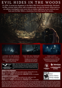 Blair Witch - Box - Back (World) - 1063x1500