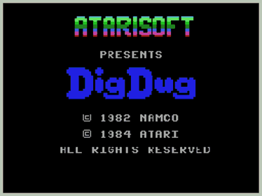 Dig Dug - Screenshot - Game Title (North America) - 256x192