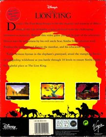 The Lion King - Box - Back (Europe) - 619x800