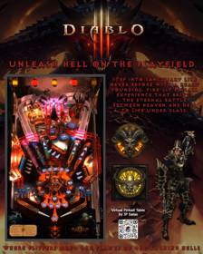 Diablo Pinball - Advertisement Flyer - Front (World) - 2400x3000