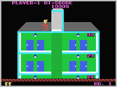 Elevator Action (Sega) - Screenshot - Gameplay (World) - 256x192