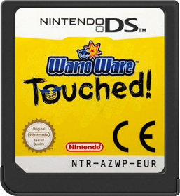 WarioWare: Touched! - Cart - Front (Europe) - 517x564