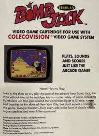 Bomb Jack - Box - Back (North America) - 512x701
