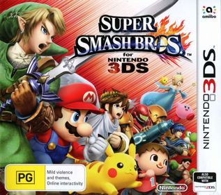 Super Smash Bros. for Nintendo 3DS - Box - Front (Australia) - 903x800