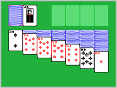 Klond1ke Solitaire - Screenshot - Gameplay (World) - 256x192