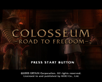 Colosseum: Road to Freedom - Screenshot - Game Title (World) - 640x512