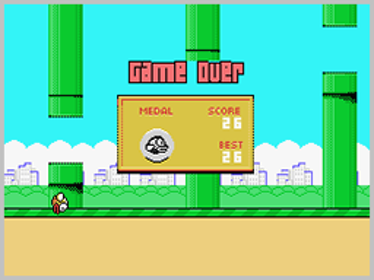 Flapee Byrd - Screenshot - Game Over (World) - 256x192