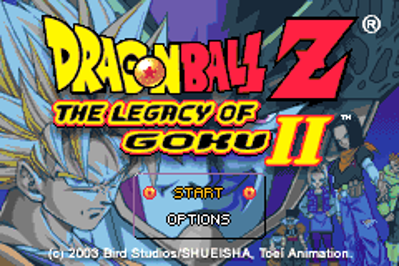 Dragon Ball Z: The Legacy of Goku II - Screenshot - Game Title (North America) - 240x160