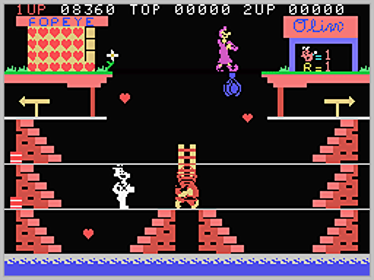 Popeye - Screenshot - Gameplay (World) - 256x192