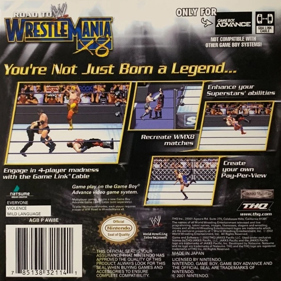WWE Road to WrestleMania X8 - Box - Back (North America) - 717x716