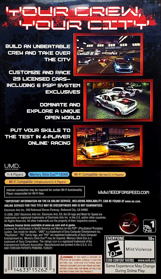 Need for Speed: Carbon: Own the City - Box - Back (North America) - 848x1472