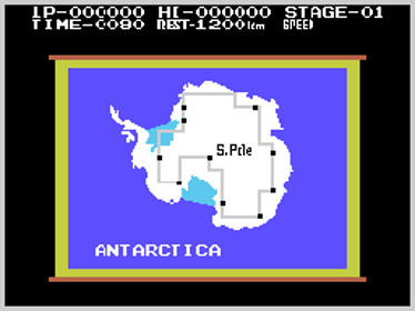 Antarctic Adventure - Screenshot - Game Select (World) - 256x192