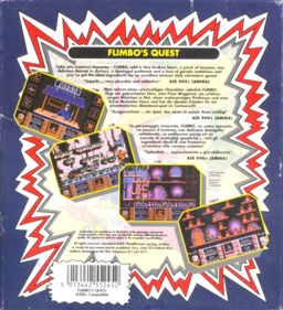 Flimbo's Quest - Box - Back (Europe) - 846x927