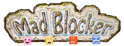 Mad Blocker Alpha: Revenge of the Fluzzles - Clear Logo (United States) - 1500x562