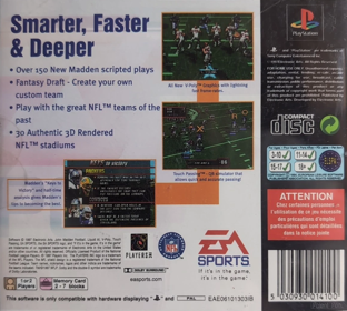 Madden NFL 98 - Box - Back (Europe) - 1160x1042
