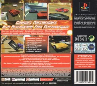 Need for Speed III: Hot Pursuit - Box - Back (Spain) - 1620x1444
