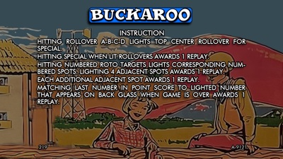 Buckaroo - Arcade - Controls Information (World) - 1920x1080