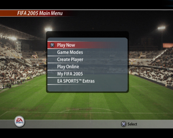 FIFA Soccer 2005 - Screenshot - Game Select (World) - 639x512
