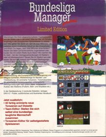 Bundesliga Manager Professional - Box - Back (Germany) - 619x800