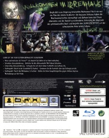 Batman: Arkham Asylum: Game of the Year Edition - Box - Back (Germany) - 946x1196