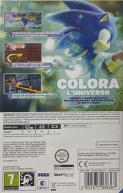 Sonic Colors: Ultimate - Box - Back (Italy) - 913x1427