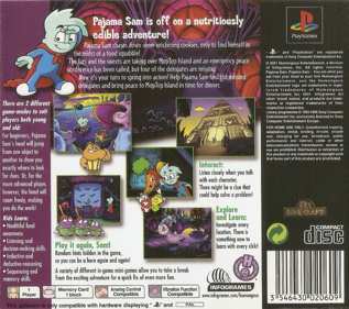 Pajama Sam: You Are what You Eat from Your Head to Your Feet - Box - Back (Europe) - 861x762