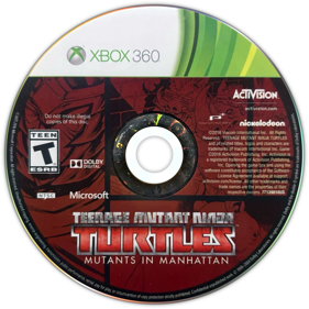 Teenage Mutant Ninja Turtles: Mutants in Manhattan - Disc (North America) - 1369x1369