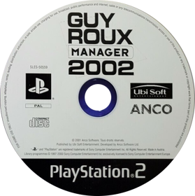 Alex Ferguson's Player Manager 2001 - Disc (France) - 610x613