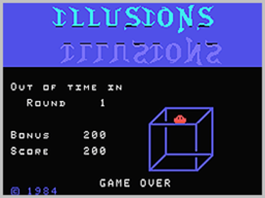 Illusions - Screenshot - Game Over (North America) - 256x192