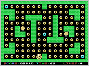 Donuts Man - Screenshot - Gameplay (World) - 256x192