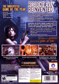 Resident Evil 4 (2005) - Box - Back (North America) - 1514x2151