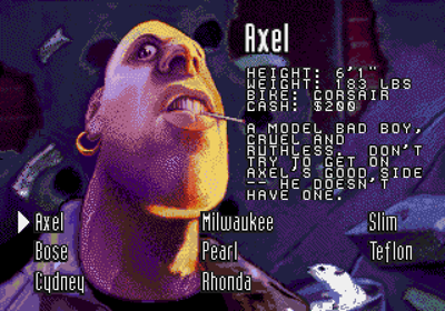 Road Rash - Screenshot - Game Select (North America) - 640x448