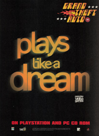 Grand Theft Auto - Advertisement Flyer - Front (United Kingdom) - 1609x2200