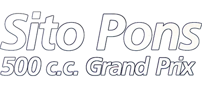 Sito Pons 500 c.c. Grand Prix - Clear Logo (Spain) - 400x175