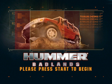 Hummer: Badlands - Screenshot - Game Title (North America) - 640x480