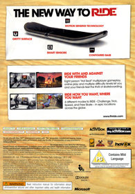 Tony Hawk RIDE - Box - Back (Europe) - 900x1294