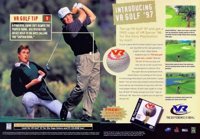 VR Golf '97 - Advertisement Flyer - Front (North America) - 2160x1500