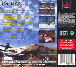 Need for Speed: V-Rally 2 - Box - Back (France) - 1628x1441